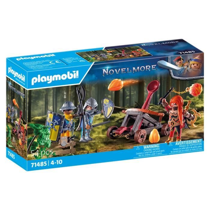 PLAYMOBIL 71485 Chevaliers et catapulte Les chevaliers Novelmore 54 pièces Dès 4 ans