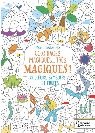 Mon cahier de coloriages très magiques - Couleurs, symboles et fruits - Isabelle Nicolle - Larousse
