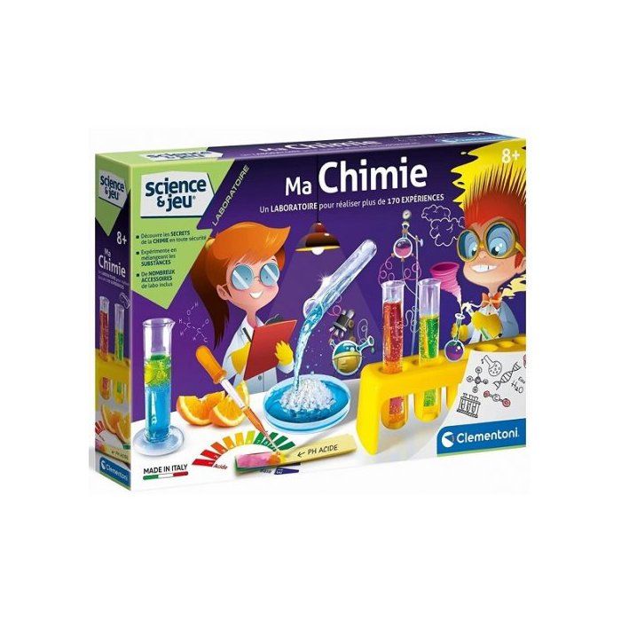Ma chimie Jeu et Science - Laboratoire plus de 170 experiences sans danger - Coffret scientifique enfant 8 ans -