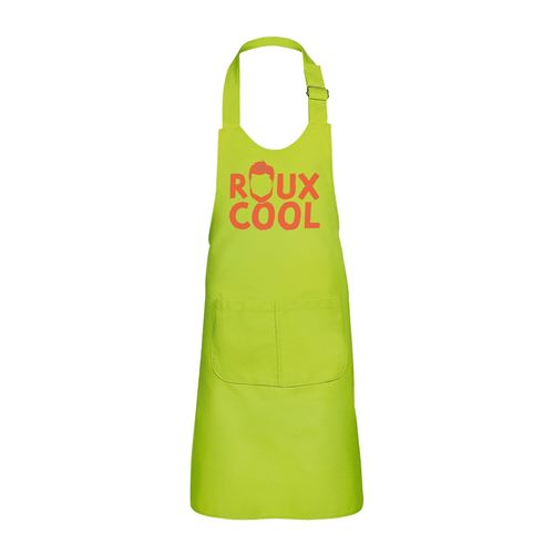 Fabulous Tablier Cuisine Enfant 2 Poches Vert Roux Cool - Haut de gamme