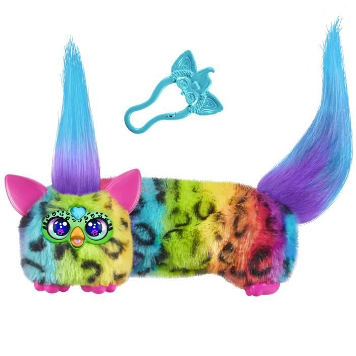 Furby DJ Furblets Rain-Bow-Kat Mini peluche électronique jouet pour enfant 45 sons et musiques dès 6 ans