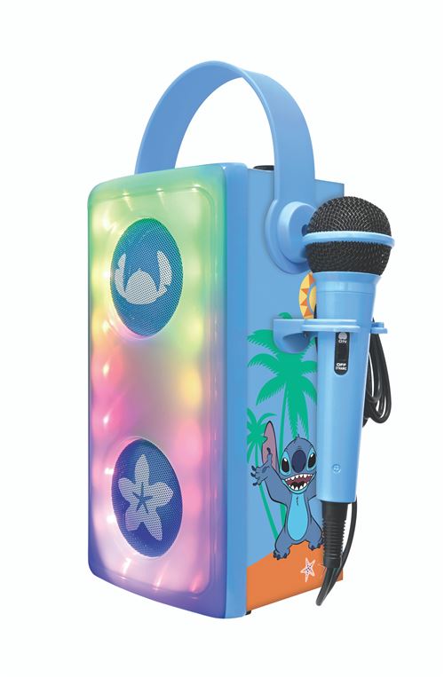 Enceinte connectée Hi-Fi Lexibook BTP185DZ Bluetooth lumineuse Stitch avec micro