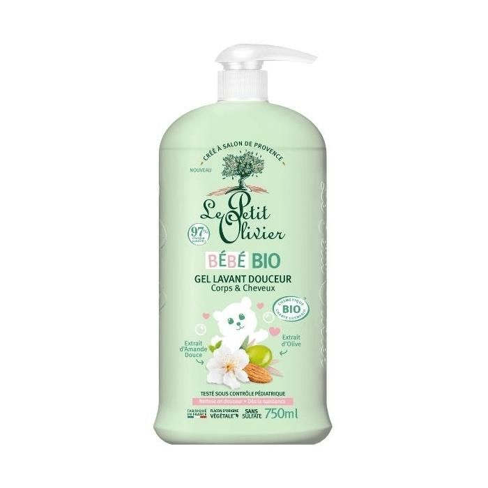 Le Petit Olivier - Gel Lavant Douceur - Bébé BIO - Dès La Naissance 750ml