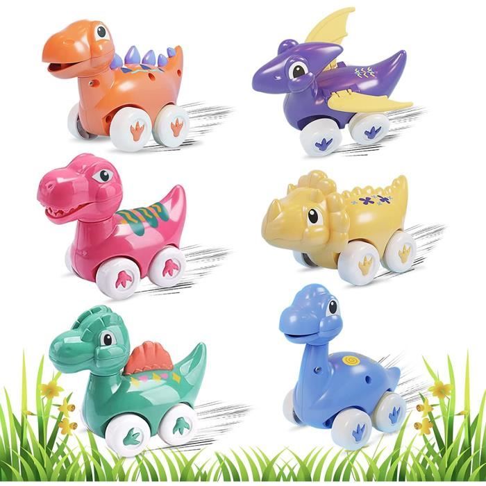 Jouet - ZGEER - Dinosaures - 6 pièces - Têtes mobiles et ailes battantes