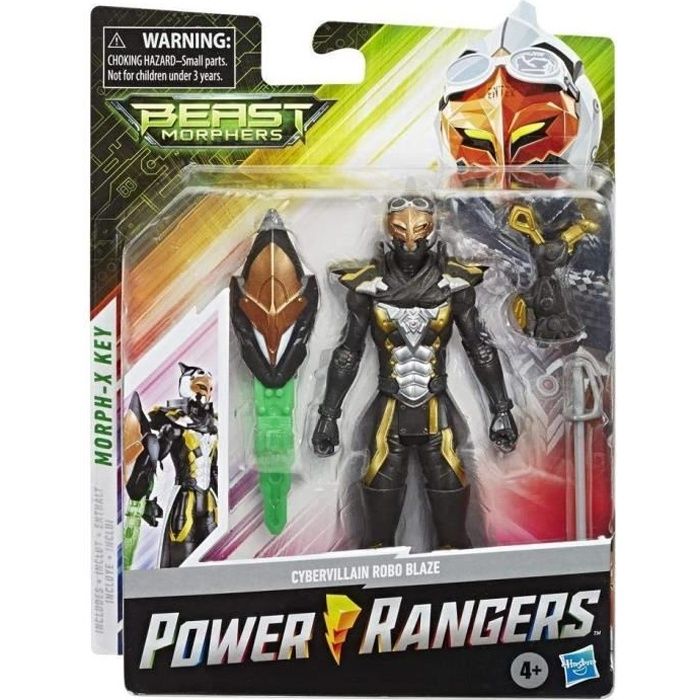 Figurine articulée Cybervillain Robo Blaze Power Rangers Beast Morphers 15 cm HASBRO