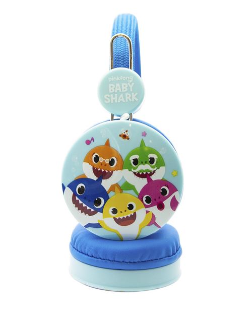 OTL Technologies Baby Shark Écouteurs Avec fil Arceau Musique Bleu