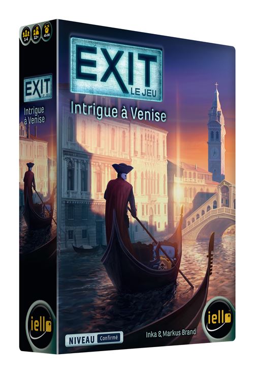 Jeu d'escape game Iello Exit Intrigue à Venise Niveau Confirmé