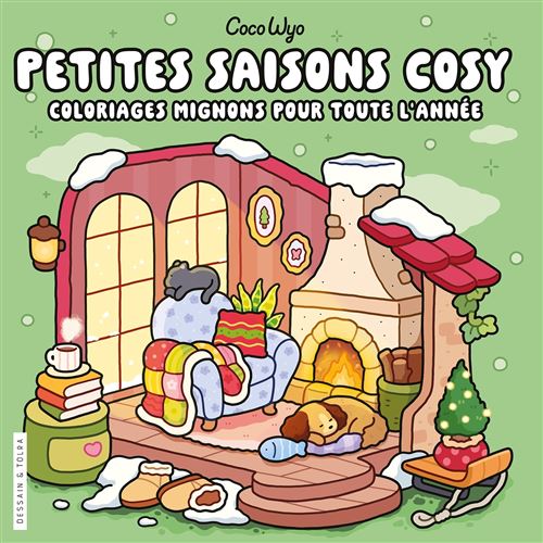 Coco Wyo - Petites saisons cosy - Coloriages mignons pour toute l'année - Cosy colo - Coco Wyo - Dessain Et Tolra - broché - Livre-jeu