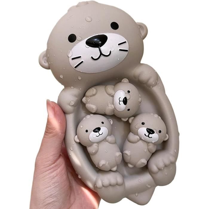 Jouets de Bain - Non spécifié - Loutres Flottantes - 4 Pièces - Caoutchouc - Mixte
