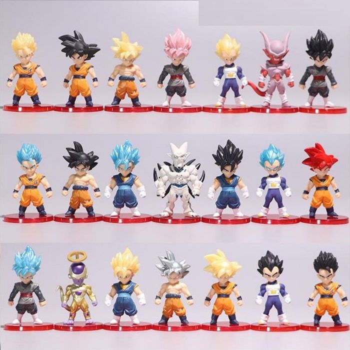 Figurine -YIBUJIAZU-Ensemble de 21 figurines daction de combat mignonnes modèle de figur- jouets cadeaux de Noël pour enfants