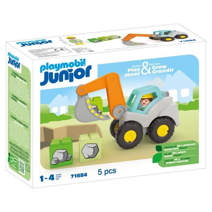 PLAYMOBIL Junior 71684 Pelleteuse Pour bébé Dès 12 mois