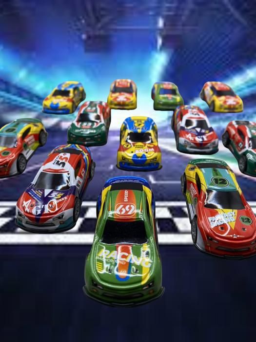 12Pcs Petites Voitures JouetsMetal Voiture Jouet Enf-ant Cascadeuse Mini Voitures De Course