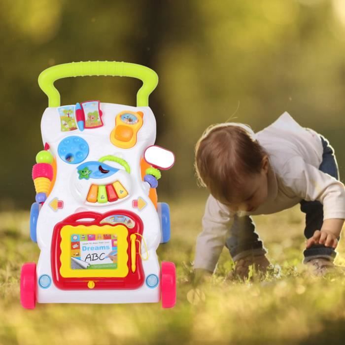 Rumeng©Trotteur de Bébé Fille Garçon Chariot de Marche de Bébé Jouet pour Apprendre à Marcher avec Musique
