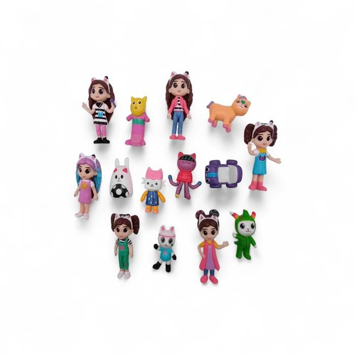 1 FIGURINE ALEATOIRE GABY CHAT  DOLLHOUSE DANS UN SACHET SCELLE FIGURINE DE COLLECTION DECORATION GATEAUX