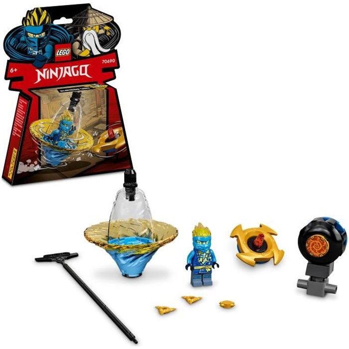 LEGO® 70690 Ninjago L’Entraînement Ninja Spinjitzu De Jay, Toupie Jouet Pour les Enfants de 6 Ans et Plus Avec Minifigure Jay