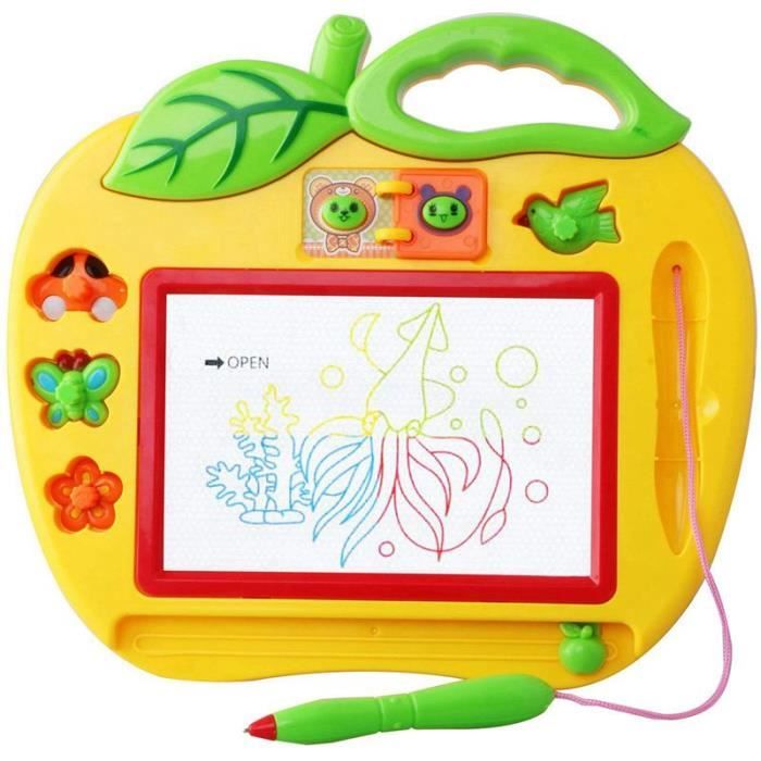 Dessin - GraphismeArdoise magique couleur petit Format avec tamponsjouet pour fille et garçon 18 moisMini jeux pour bébés et -A