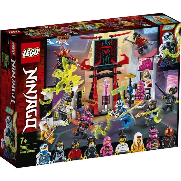 Set de jeu - LEGO® - NINJAGO® 71708 - Marché des joueurs - 9 figurines incluses - Pour enfants à partir de 3 ans