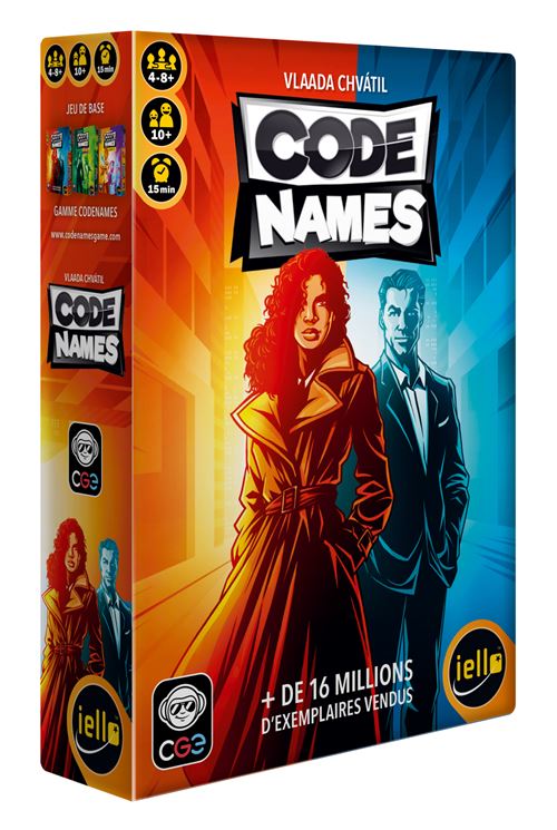 CODENAMES - Jeux de société de réflexion - Version Française - IELLO - 51285
