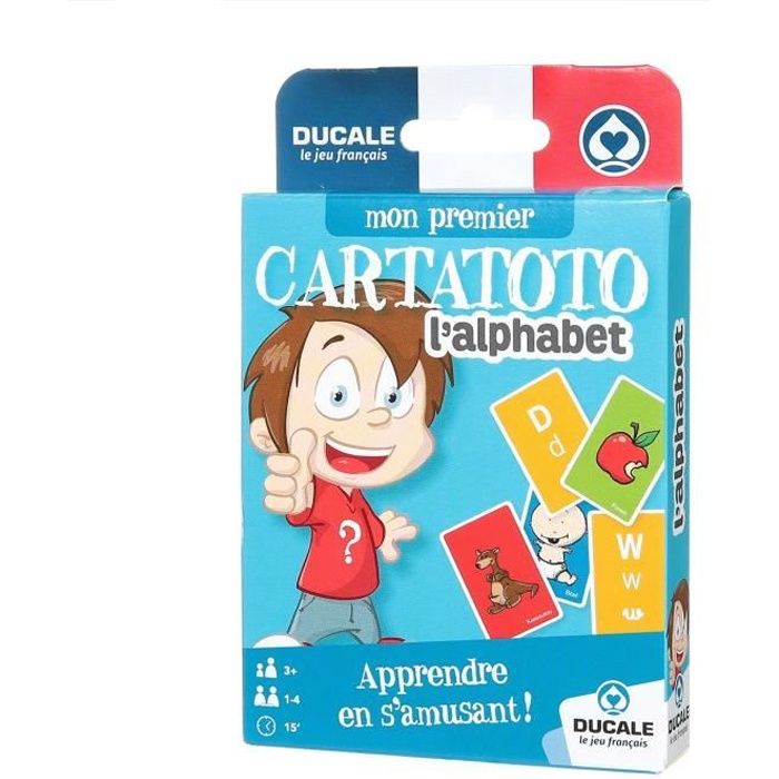 Jeu de cartes éducatif - Dubuisson - Cartatoto Alphabet - Pour enfants de 3 ans et plus