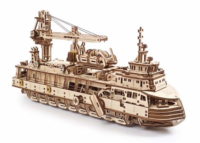 Puzzle 3D Mécanique - Ugears - Explorateur - Bois - 575 pièces - Pour adultes à partir de 14 ans