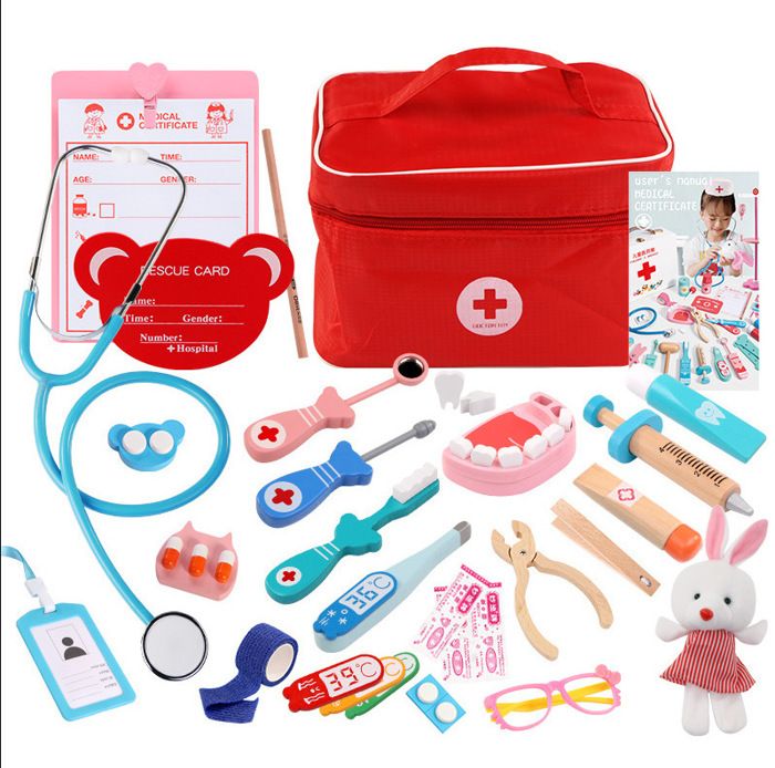 Malette Docteur EnfantMARSEEKit de Médecin Jouets de DentisteCadeau médical de Jeu de Rôle pour Filles garçons 3-8 Ans