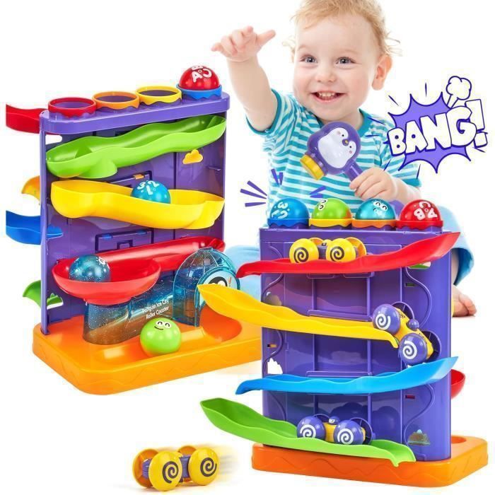 Circuit Voiture Enfant MARSEE Jouet en plastique pour enfants de 1 à 3 ans Jouet éducatif pour éveil