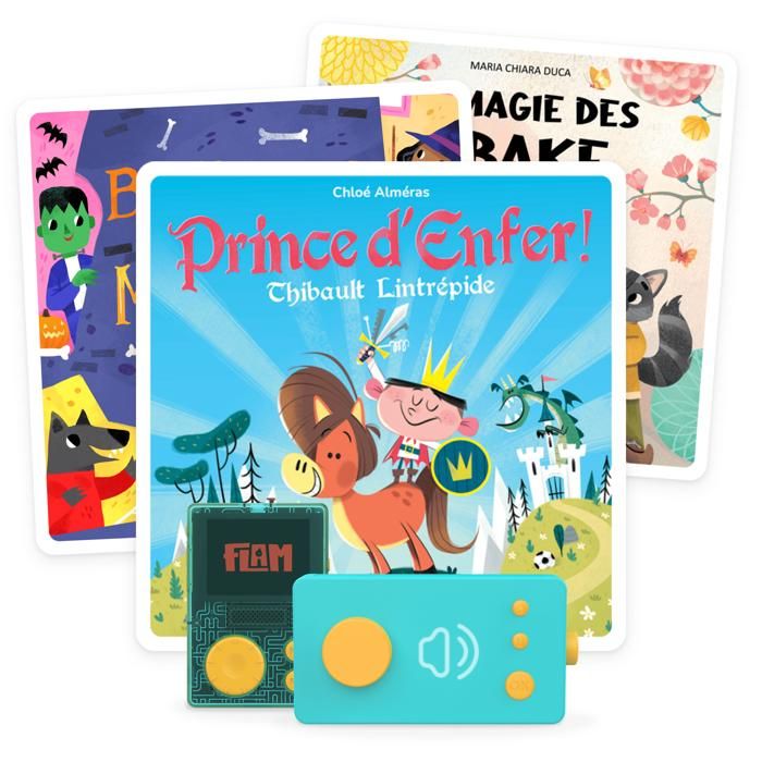 Lunii : Pack de 3 livres audio interactifs pour enfants dès 3 ans à écouter sur la conteuse interactive Ma Fabrique à histoires