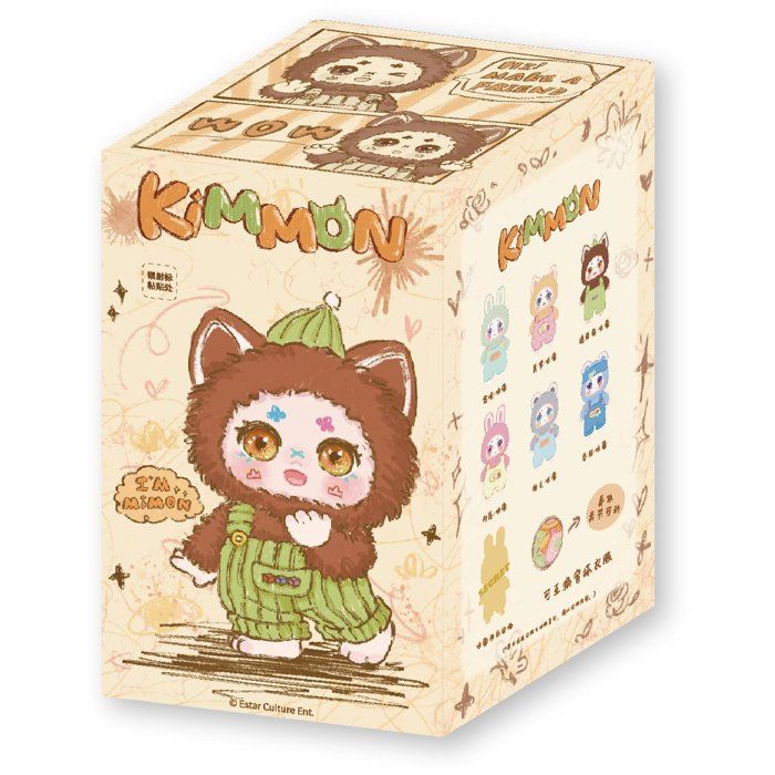 Peluche articulée - KIMMON MIMON - Collectionnable - Porte-clés et tenue amovible - Modèle aléatoire - Dès 3 ans