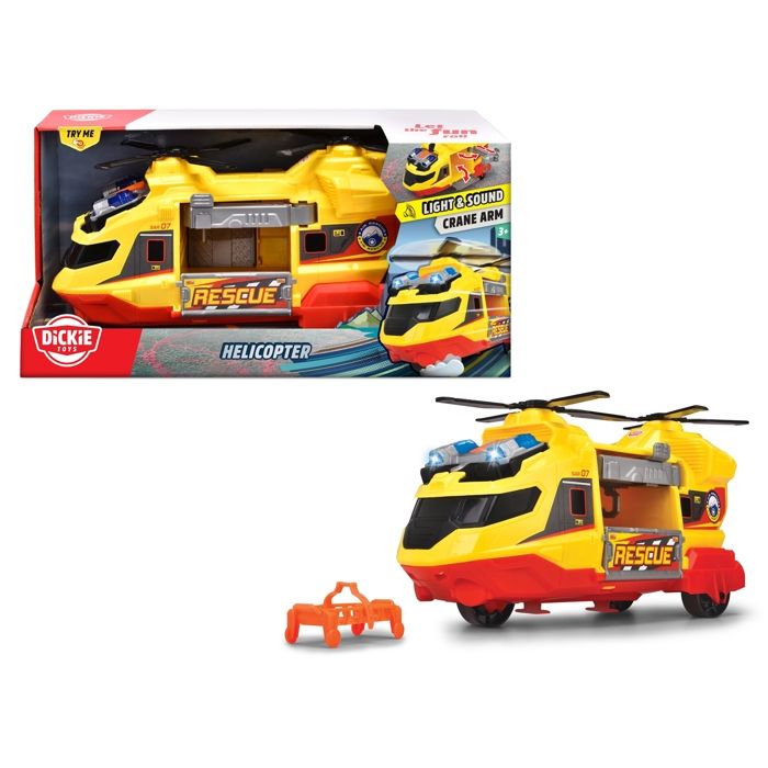 Hélicoptère - DICKIE - Dickie 203306023 - Jaune - Lumières et sons - Pour enfants à partir de 3 ans