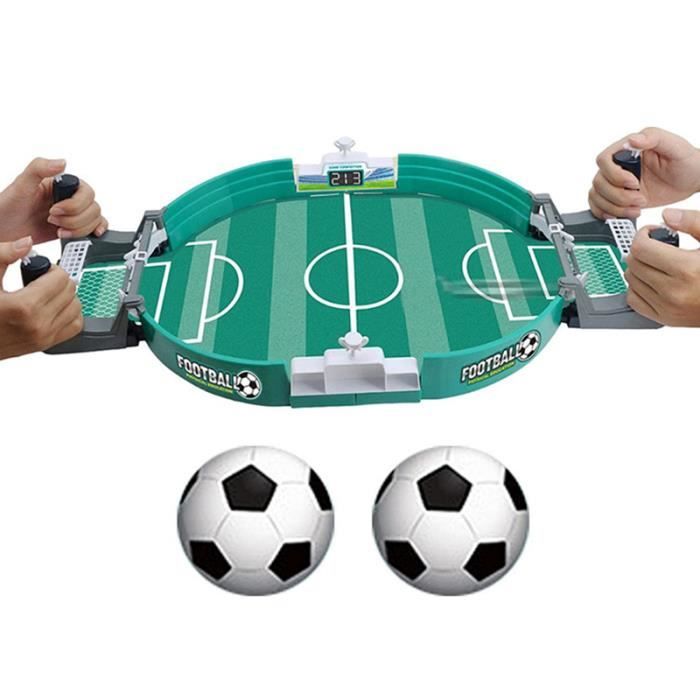 Mini Jeux de Football avec 2 Balles Jeux de Table de Baby-FootJeux interactifs Parent-Enfant Cadeaux danniversaire pour Enfants