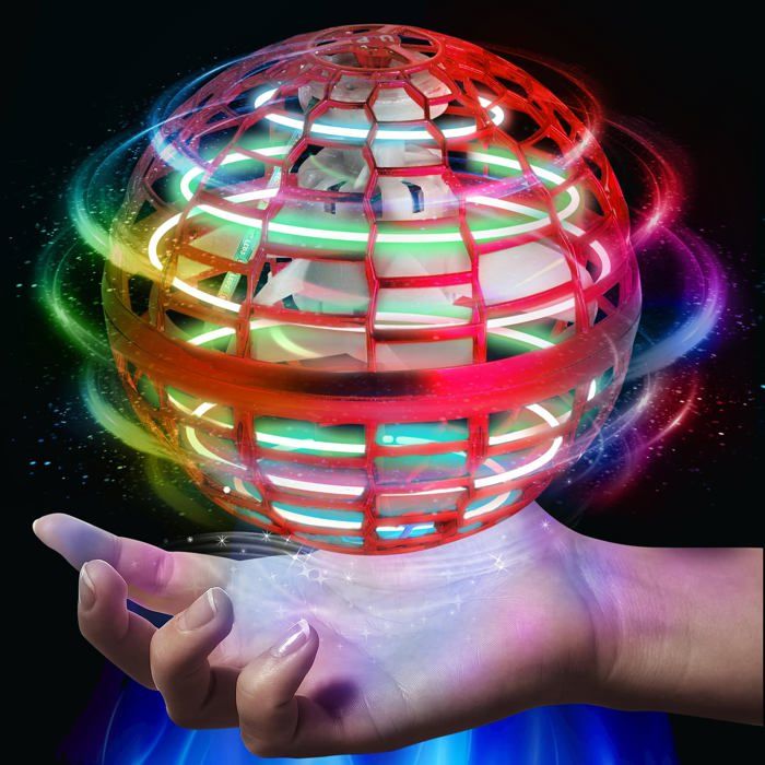 Balle volante contrôlée à la main avec lumières RGB lévitation et vol stationnaire automatiques jouet volant sûr pour
