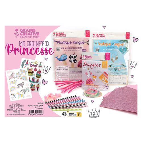 Box activités créatives - Anniversaire Princesse