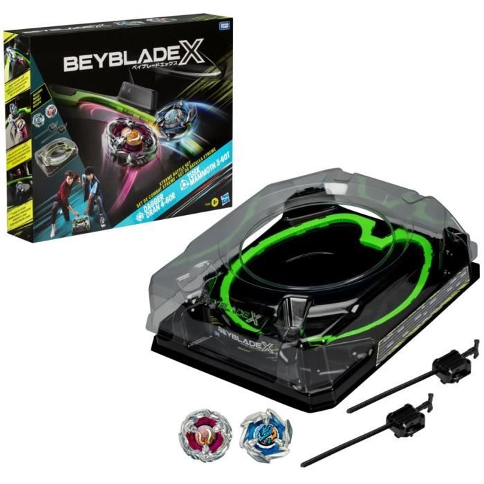 Beyblade X Set de combat Xtreme avec arène Beystadium 2 toupies à rotation droite 2 lanceurs dès 8 ans