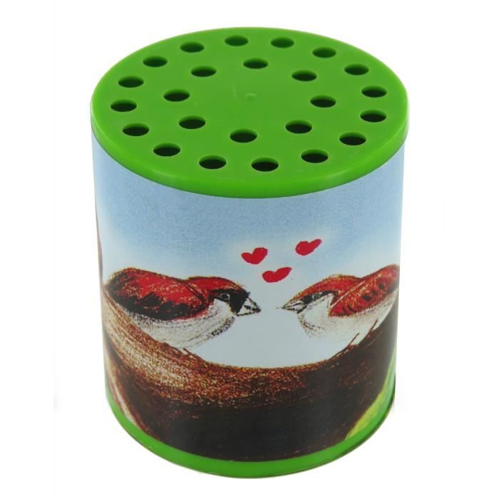 Boîte à meuh ou boîte à oiseau pour entendre le chant mécanique dun oiseau avec étiquette doiseaux amoureux sur une branche