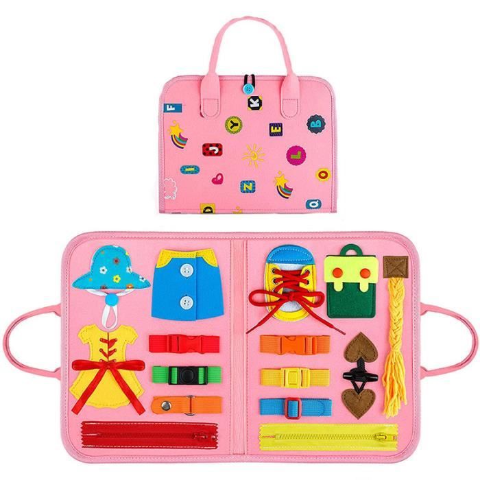 Jouet Éducatif - Busy Board - Montessori - Motricité Fine - 1 à 6 ans - Durable et Sécurisé