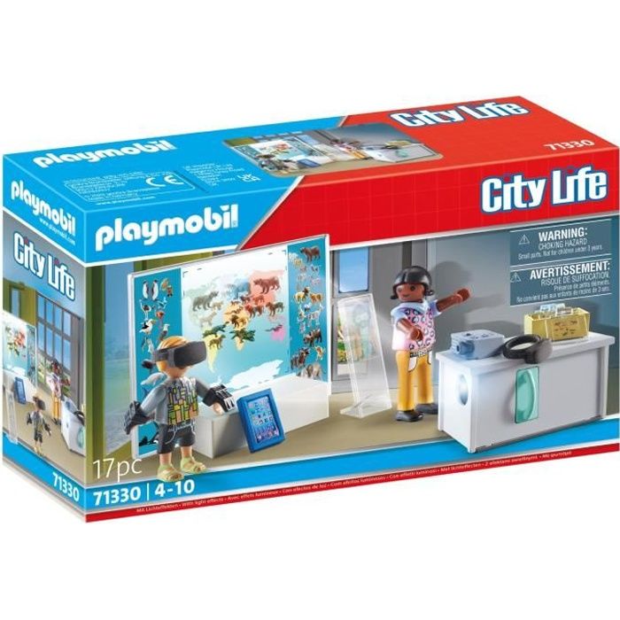 PLAYMOBIL - Classe avec réalité augmentée - City Life - Lécole - 17 pièces