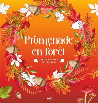 Promenade en forêt - Coloriages pour me détendre 48 coloriages d'art-thérapie pour me détendre et m'évader - Merci Les Livres