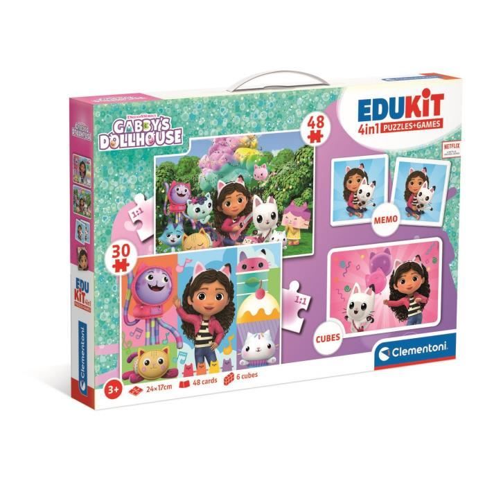 Edukit 4 en 1  Gabby et la maison magique CLEMENTONI