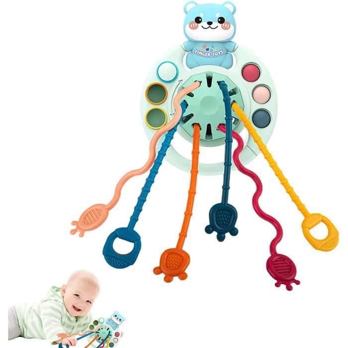 Jouets MontessoriJouet Enfant 1 an Jouet Sensoriel pour BéBé pour Tout-PetitJouets Doux en SiliceCadeaux pour Fille Garçon