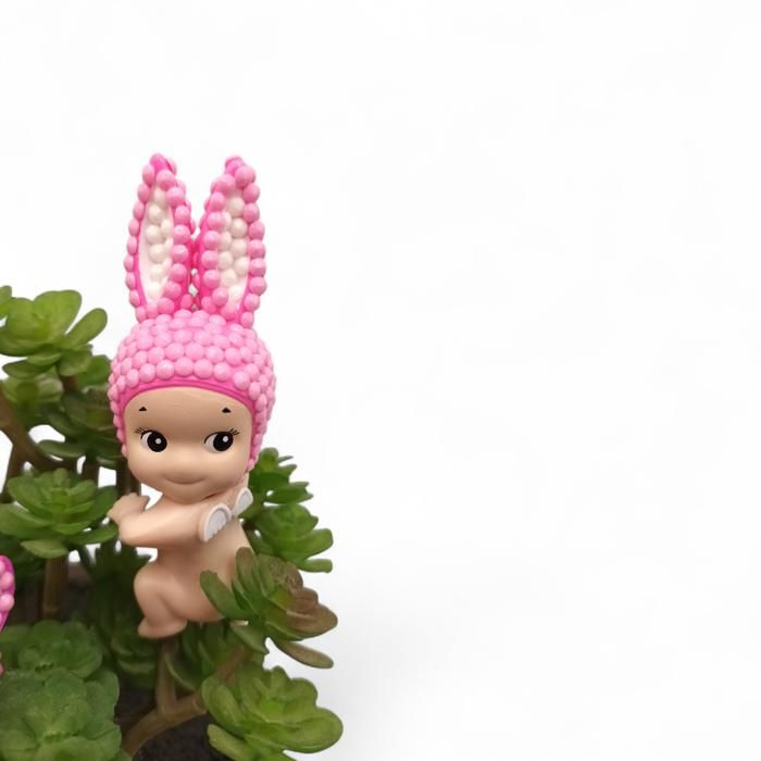 BB ANGELL PERLE SÉRIE HIPPERS LAPIN BACK création fait main figurine jouet type Sonny angel   cadeaux anniversaire collection MDF