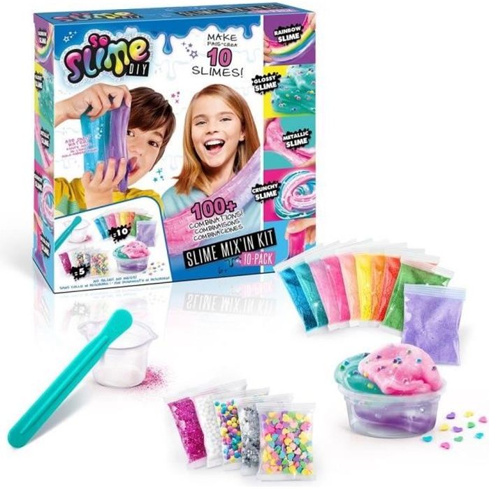 CANAL TOYS - Slime - Mixin Kit - Pack 10 Slimes pour Enfant de 6 ans et plus - Multicolore