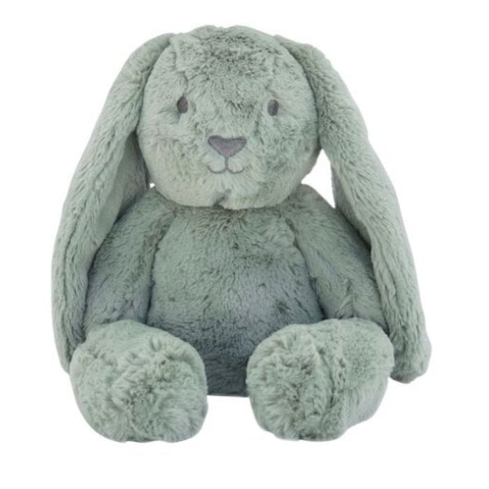 Peluche - Lapin - Ultra douce - 40 cm - Couleur sauge