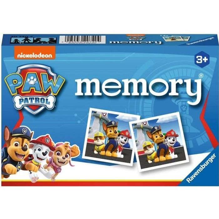 Pat Patrouille Memory® Jeu éducatif classique Jeu de mémoire Ravensburger Dès 3 ans