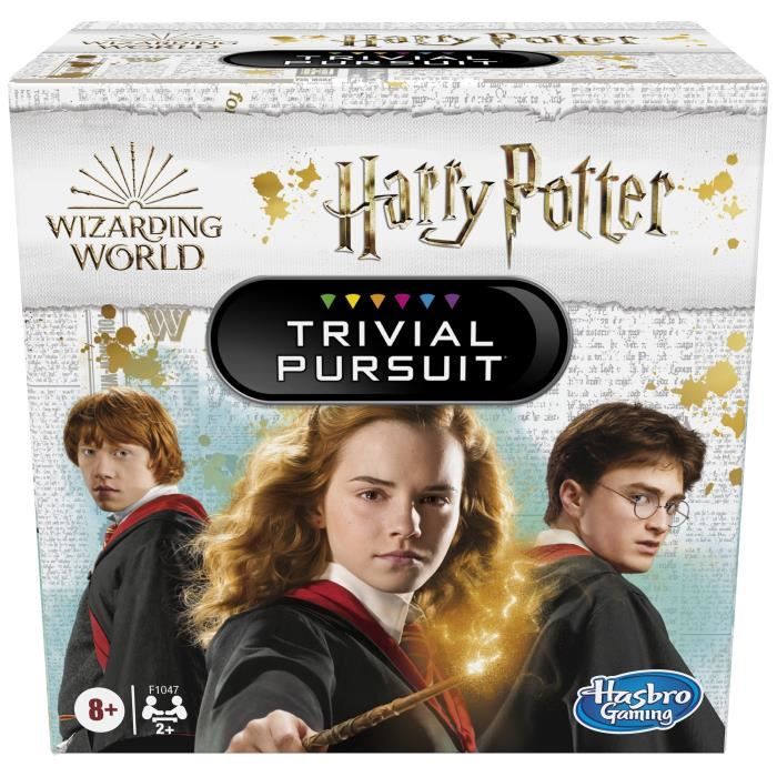 Trivial Pursuit Harry Potter Jeu de société de questions-réponses compact 600 questions Hasbro Gaming Wizarding World Dès 8 ans