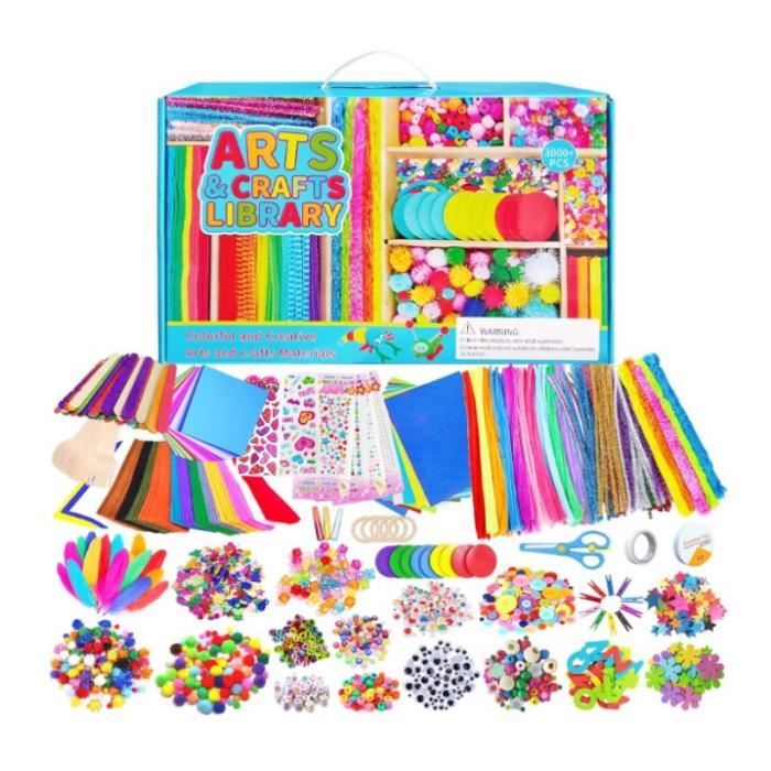 Kit Bricolage - Activités Manuelles - 3000 Pcs - Pour Enfants 4-12 Ans - Assortis - Créativité Illimitée