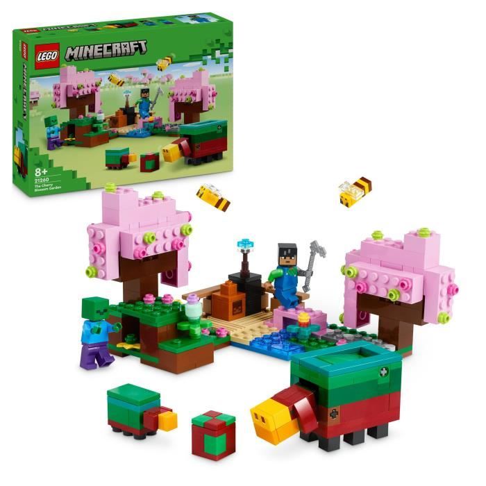 LEGO® Minecraft® 21260 Le jardin des cerisiers en fleurs - Minifigurines du jeu vidéo