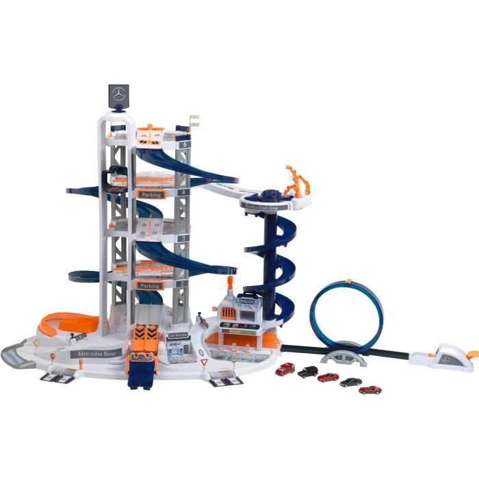 Garage Mercedes-Benz Mega Universe - KLEIN - 3809 - Fonctions électroniques catapulte avec looping tunnel etc. - Dès 3 ans