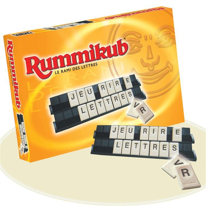 Rummikub Lettres Jeu de société et de réflexion Jeu éducatif version française Hasbro Gaming Dès 7 ans