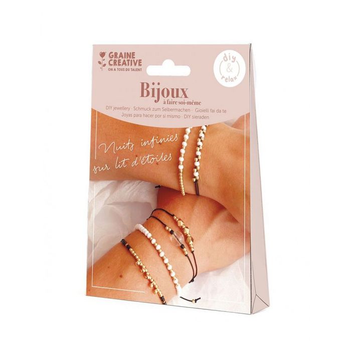 Kit de bijoux - Graine Creative - 816033 - Couleurs or et noir - Pour enfants - Mixte