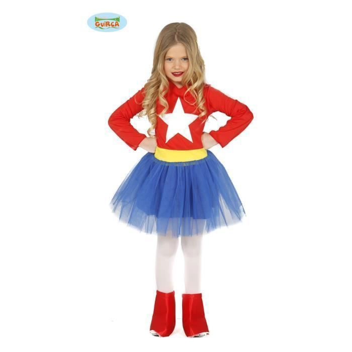 Déguisement - Supergirl - Enfant - Bleu - 7-9 ans - Multicolore